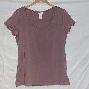 Mauve Crew Neck Tee Woman's Fit